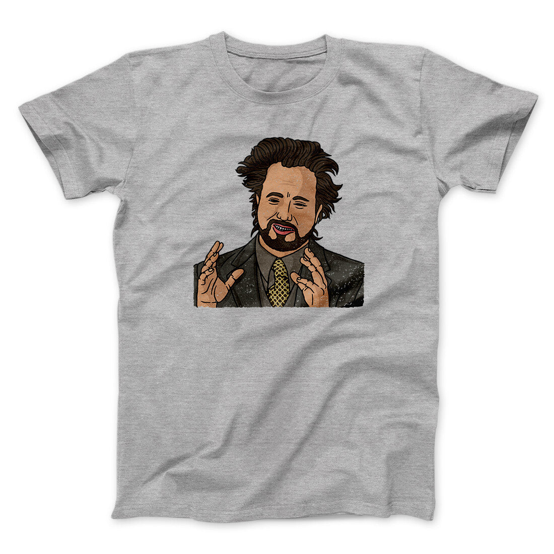 Alien Guy Meme Unisex T-Shirt Funny Graphic Print Cotton Blend