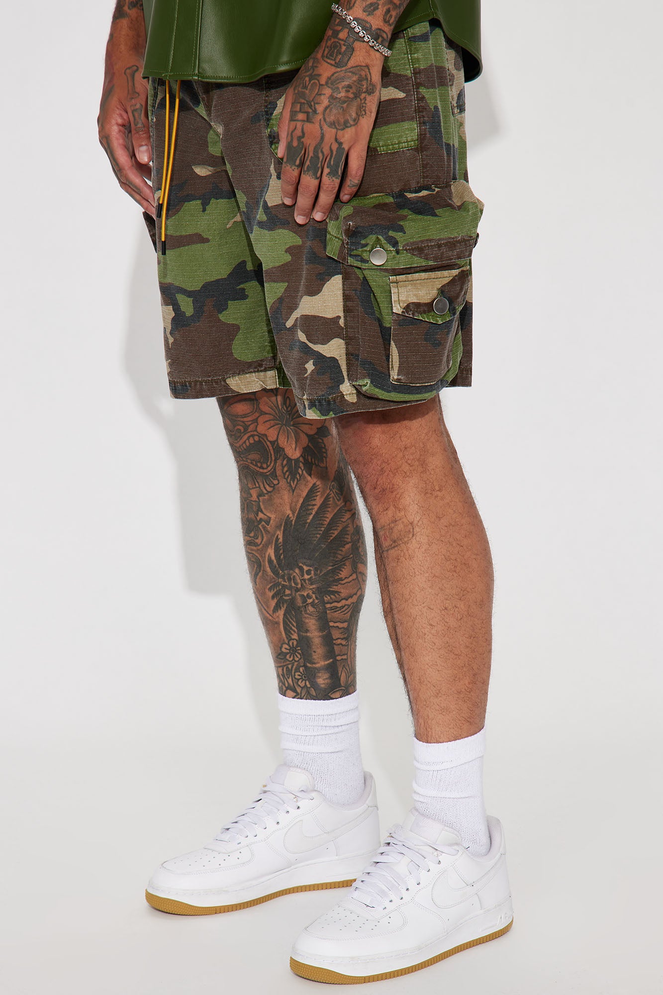 Games Calling Cargo Shorts - Camouflage Pattern, Regular Fit