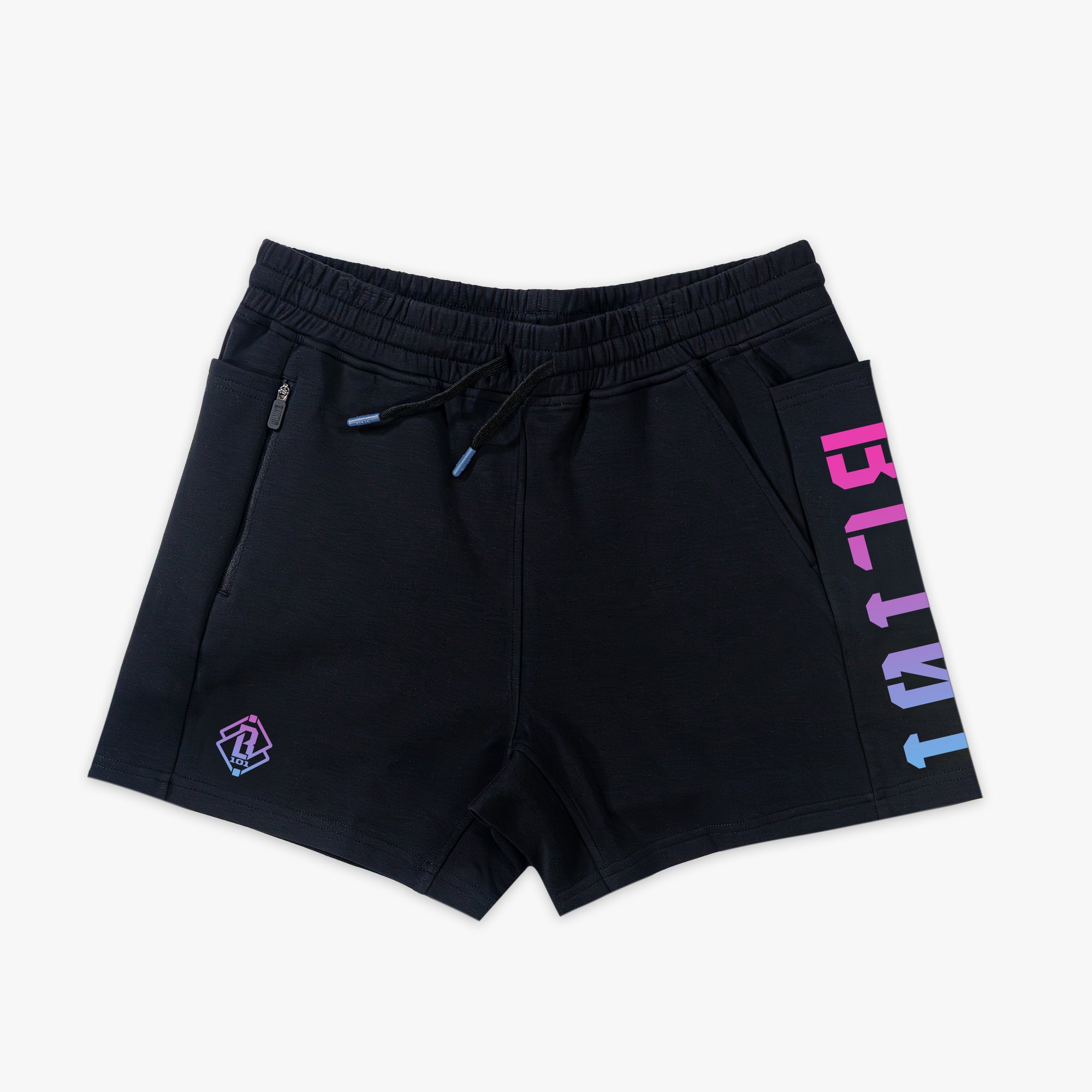 Diamond Relaxed Fit Youth Sweatshorts - Black/Cotton Candy