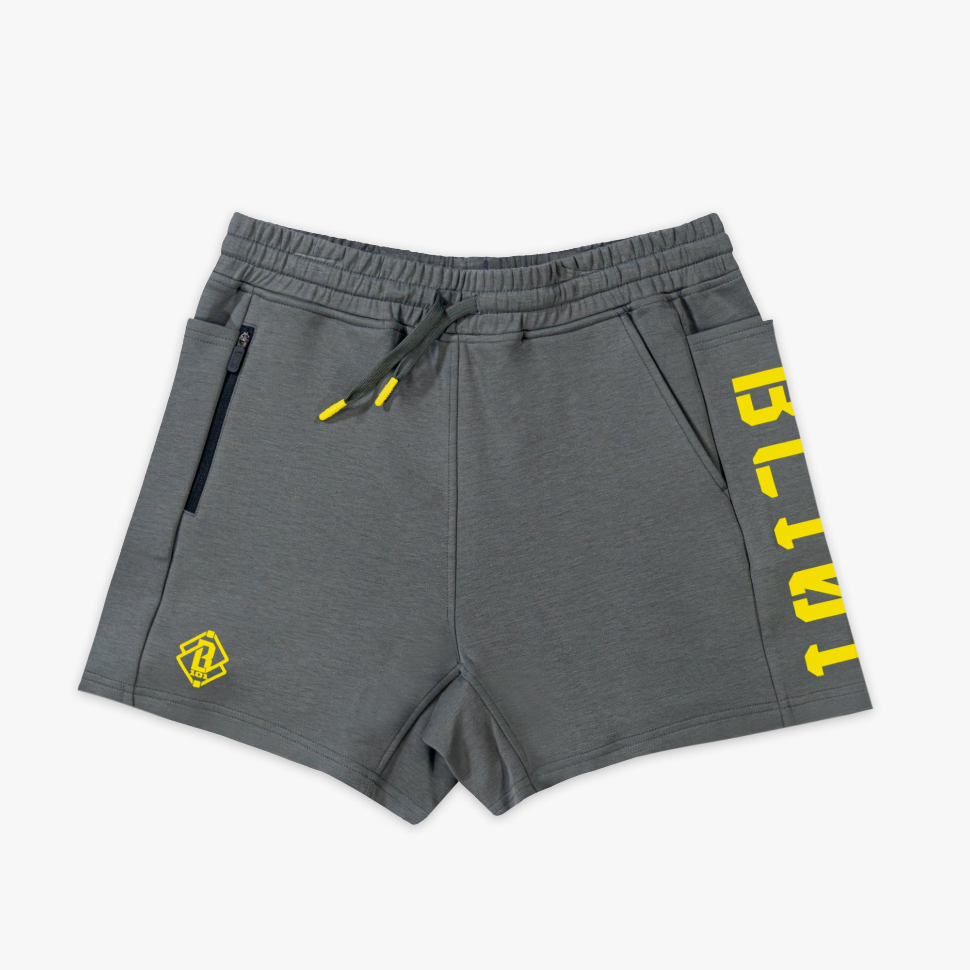 Diamond Relaxed Fit Youth Sweatshorts - Gray/Yellow